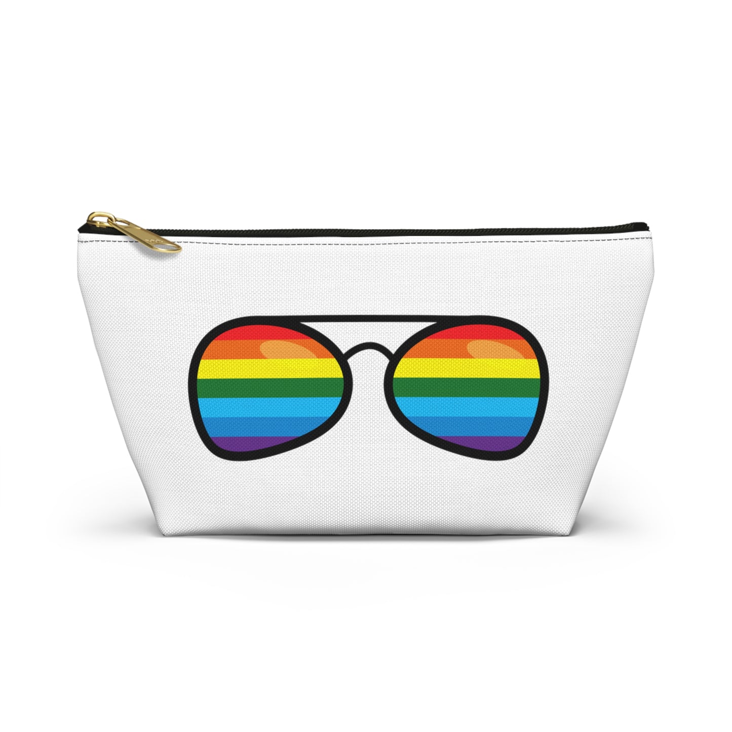 Accessory T-Bottom Pouch with Pride Aviator Shades Print