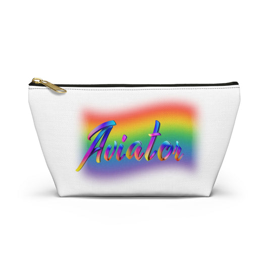 Accessory T-Bottom Pouch With Aviator Pride Rainbow