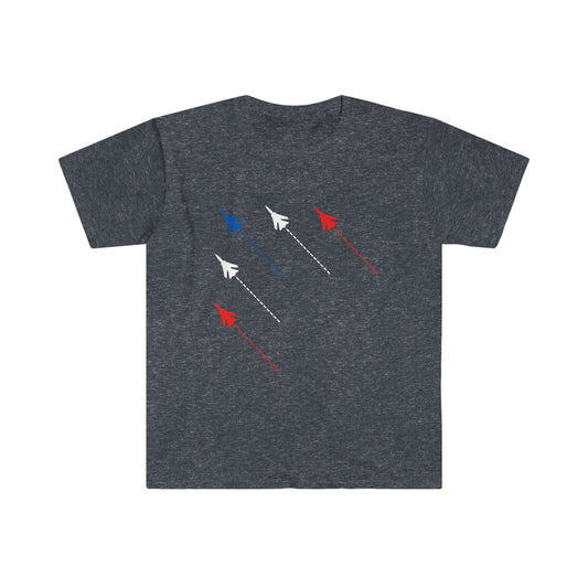 America Jets Pilot Gift T-Shirt | Airport Worker Gift | #AviationLife | USA Aviation T-Shirt | Aviation Lover Shirt | Red White and Blue