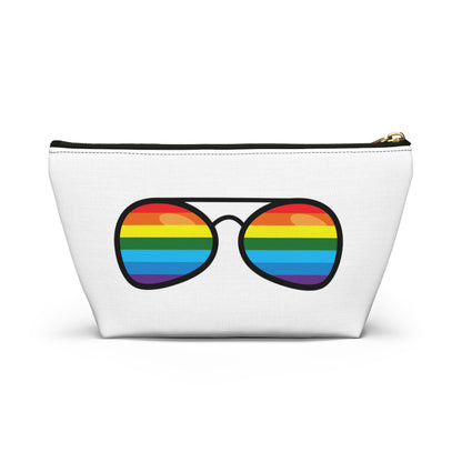 Accessory T-Bottom Pouch with Pride Aviator Shades Print