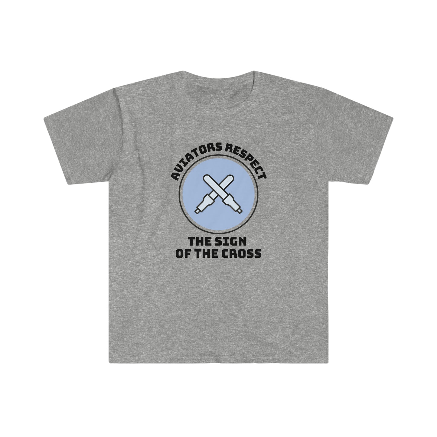 Respect the Sign of the Cross Airpot Ramp Agent T-Shirt
