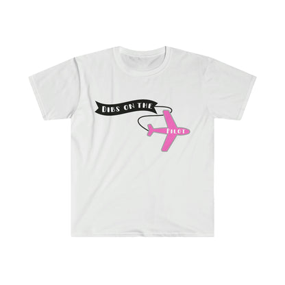 Dibs on the Pilot Aviation & Travel T-Shirt with Banner Plane