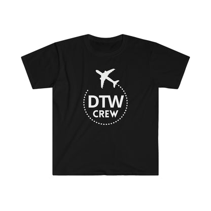 Detroit DTW CREW Airport Swag Aviation & Travel T-Shirt