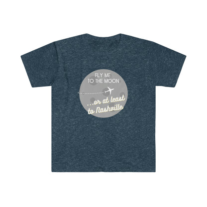 Fly Me to the Moon or at Least to Nashville, TN Travel T-shirt