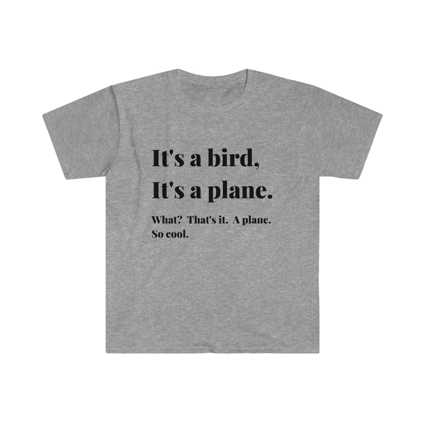 It's a Bird It's a Plane Aviation & Travel  Plane Spotter Funny T-Shirt