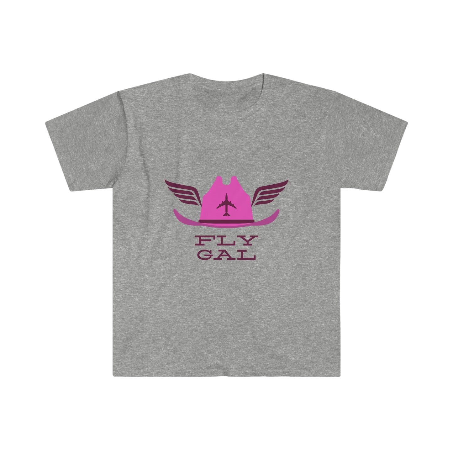 Fly Gal with Wings Female Pilot T-Shirt