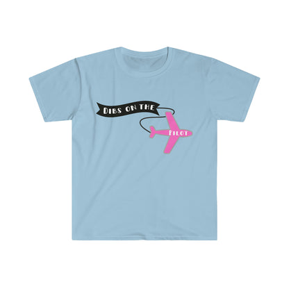 Dibs on the Pilot Aviation & Travel T-Shirt with Banner Plane