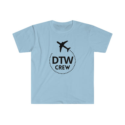 Detroit DTW CREW Airport Swag Aviation & Travel T-Shirt